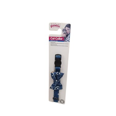 Pawise Cat Collar with Bowknot Blue