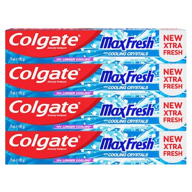 Colgate Toothpaste Max Fresh Cool Mouth 4x75ml