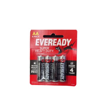 Eveready Super Heavy Duty Battery AA 4pieces