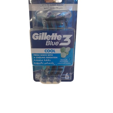 Gillette Blue Cool Razors (6 pieces)