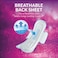 Private Natural Cotton Feel Maxi Pocket 50 Feminine Pads with Wings Super 3D Fit Core