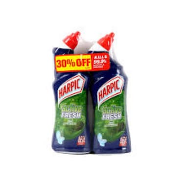 Harpic Active Fresh Pine Toilet Cleaner, 750ml x2