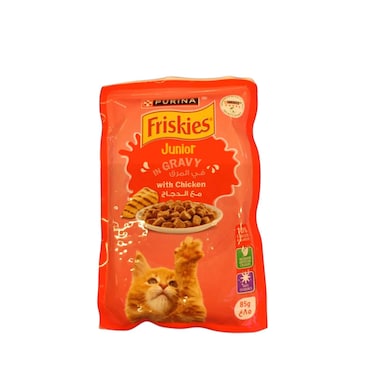 Purina Friskies Kitten Chicken Chunks In Gravy Wet Cat Food Pouch 85g