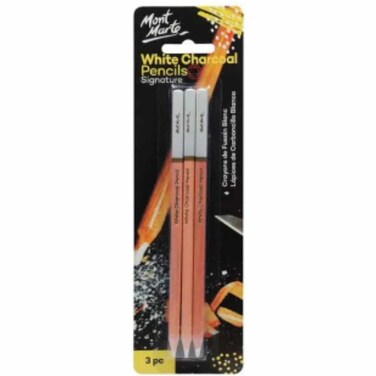 Mont White Charcoal Pencils 3 Pieces