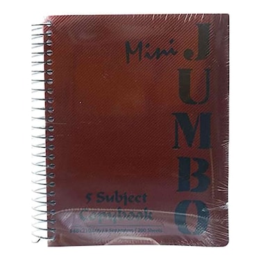 Mintra Spiral Notebook Mini Jumbo 200 Sheets 1 Piece Multi Color