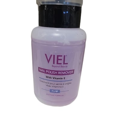 Viel Nail Polish Remover with Vitamin E  Strawberry Pump 175ml