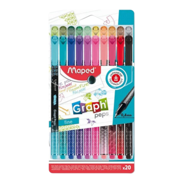 Maped G Peps Fineliner Deco 20Clrs