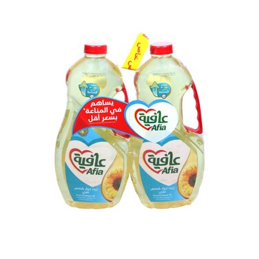 Afia Sunflower Oil 2 pcs x 1.5 lt