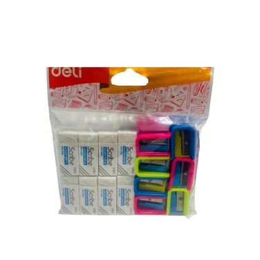 Deli Eraser Sharpener in Bag