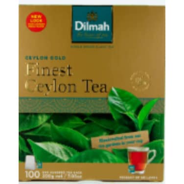 Dilmah Ceylon Gold Black Tea Bag 100x2gr