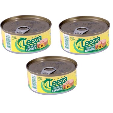 Leeza Meat Tuna in Sunflower Oil 3 x 160 gr
