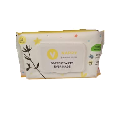 Nappy Premium Wipes 60sheets