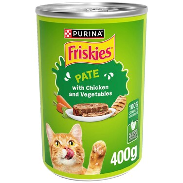 Purina Friskies Chicken And Vegetables In Chunkpound Wet Cat Food 400g