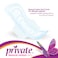 Private Natural Cotton Feel Maxi Pocket 48 Feminine Pads Night with Wings Super 3D Fit Core
