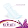 Private Natural Cotton Feel Maxi Pocket 48 Feminine Pads Night with Wings Super 3D Fit Core