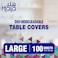 Hala Oxo Biodegradable Table Covers 100x100-100sheets Large