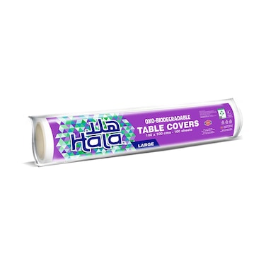 Hala Oxo Biodegradable Table Covers 100x100-100sheets Large