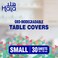 Hala Oxo Biodegradable Table Covers 100x100-30sheets Small