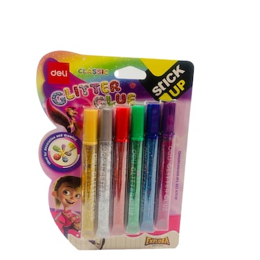 Deli Glitter Glue Classic Color 6 x 12 ml