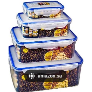 Royalford Airproof Container 4 Pieces Set
