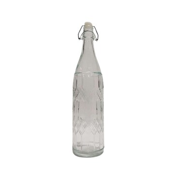 Elegant Water Bottle Silver Top H2O