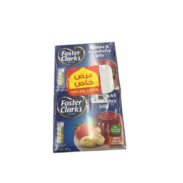 Foster Clark's Banana And Strawberry Flavour Jelly Dessert 85gr
