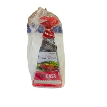 Delcasa Stainless Steel 4 Sided Tower Grater 9 Inch