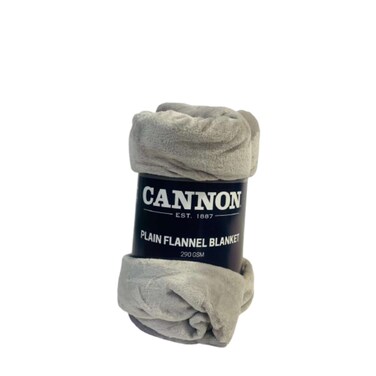 Cannon Double Plain Flannel Blanket 200 x 220 cm