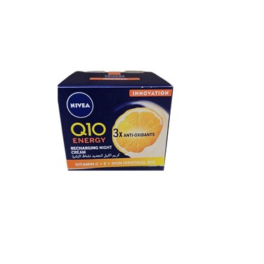 NIVEA Q10 Energy Recharging Night Cream Orange 50ml