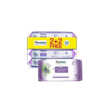 Himalaya Baby Wipes Sensitive Formula Pack 56 Wipes Buy 2 Get 2 Free