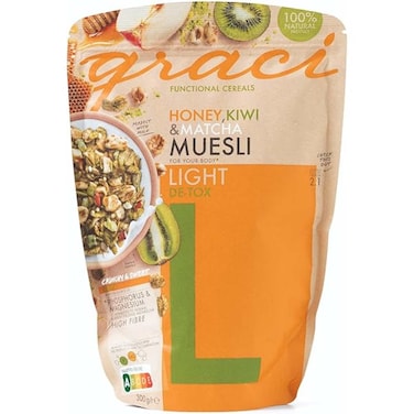 Grace Honey Kiwi and Mactha Light Detox Musesli 300 gr