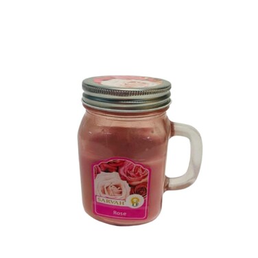 Elegant Rose Candle in Jar