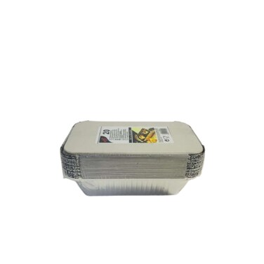 Papstar Aluminium Foil Container with Lid 20 Pieces