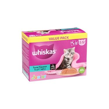 Whiskas Kitten Tuna  In Jelly Cat Food 12x80gr