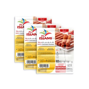 Al Islami Chicken Franks Spicy 3x340g