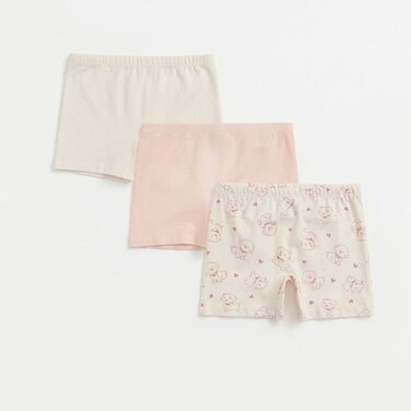 Girls Boxer Plain Long 3 Pieces