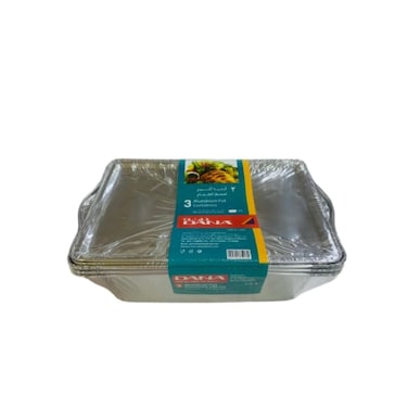 Dana Aluminium Foil Container Pot with Handle 3 Pieces