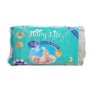 Baby Life Improved Diapers Medium 44 Pieces
