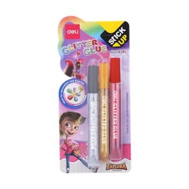 Deli Glitter Glue A 71001 12Mlx3