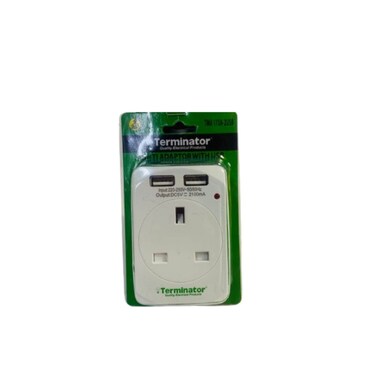 Terminator 13 AMP 3 Adaptor with 2 USB