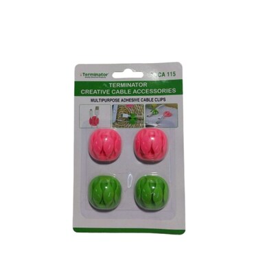 Terminator Cable Clips Adhesive 4 Pieces