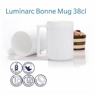 La Bonne Opal White Mug 38 Cm