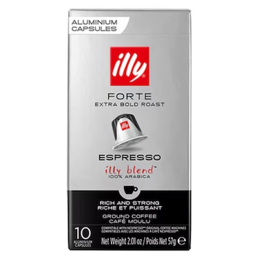 Illy Forte Extra Bold Roast Espresso Illy Blend Arabica Coffee 10 capsules 57g
