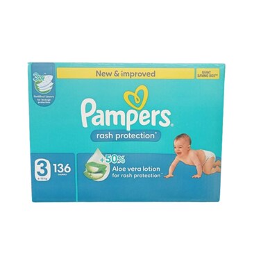 Pampers Baby Dry size 3 136 diapers