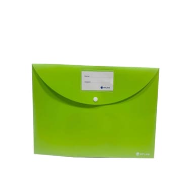 Atlas Document Bag with Name Card Green
