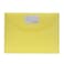Atlas Document Bag With Name Card Holder  Yellow