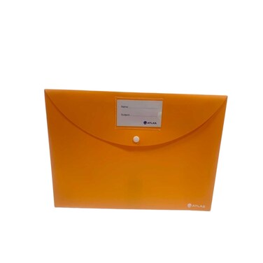 Atlas Document Bag with Name Card Orange