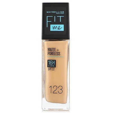 Maybelline Fit Me Foundation Matte Poreless  123 Spf 22