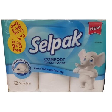 Selpak Comfort Toilet Paper 12 rolls