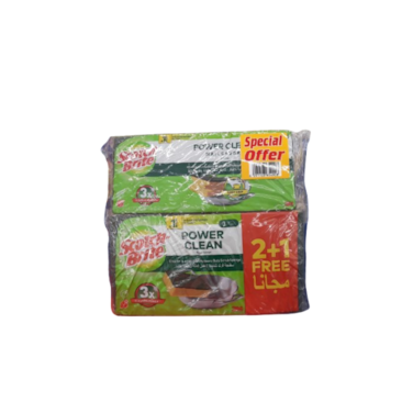 SCOTCH BRITE SCRUB SPONGE SPL OFF 2+1 FREE